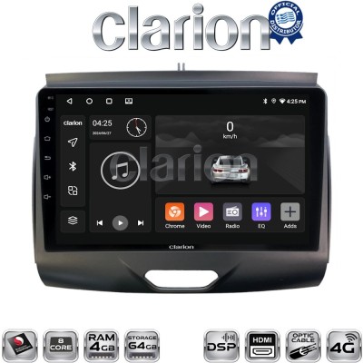 CLARION GL74576A Οθόνη OEM Multimedia Αυτοκινήτου για Ford Ranger 2015 2020 (CarPlay/AndroidAuto/BT/GPS/WIFI/GPRS)