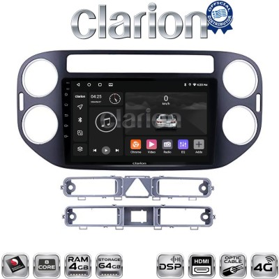 CLARION GL74590B Οθόνη OEM Multimedia Αυτοκινήτου για VW TIGUAN 20072017 (CarPlay/AndroidAuto/BT/GPS/WIFI/GPRS)