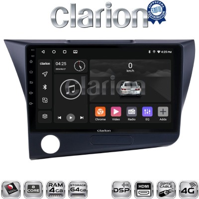 CLARION GL74629 Οθόνη OEM Multimedia Αυτοκινήτου για Honda CRZ 2010 2018 (CarPlay/AndroidAuto/BT/GPS/WIFI/GPRS)