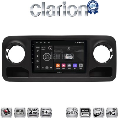 CLARION GL74670 Οθόνη OEM Multimedia Αυτοκινήτου για Mercedes Sprinter 2019 (CarPlay/AndroidAuto/BT/GPS/WIFI/GPRS)