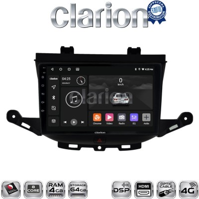 CLARION GL74674 Οθόνη OEM Multimedia Αυτοκινήτου για Opel Astra K 2016 (CarPlay/AndroidAuto/BT/GPS/WIFI/GPRS)