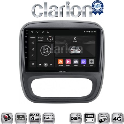 CLARION GL74706 Οθόνη OEM Multimedia Αυτοκινήτου για Opel Vivaro 2014 2020Renault Traffic 2014 2020Nissan NV300 2014 2020Fiat