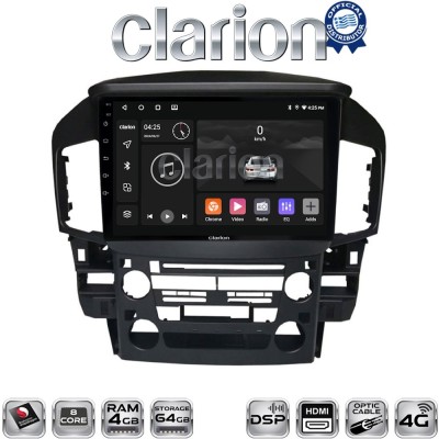 CLARION GL74711 Οθόνη OEM Multimedia Αυτοκινήτου για Lexus RX300 2000 2004 (CarPlay/AndroidAuto/BT/GPS/WIFI/GPRS)