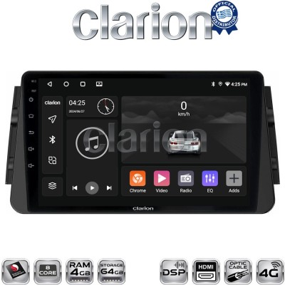 CLARION GL74714 Οθόνη OEM Multimedia Αυτοκινήτου για Nissan Micra (K14) 2017 (CarPlay/AndroidAuto/BT/GPS/WIFI/GPRS)