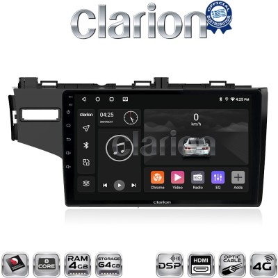 CLARION GL74760 Οθόνη OEM Multimedia Αυτοκινήτου για HONDA JAZZ 2013 (CarPlay/AndroidAuto/BT/GPS/WIFI/GPRS)