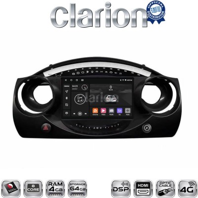 CLARION GL74832 Οθόνη OEM Multimedia Αυτοκινήτου για MINI COOPER 2001 2007 (CarPlay/AndroidAuto/BT/GPS/WIFI/GPRS)