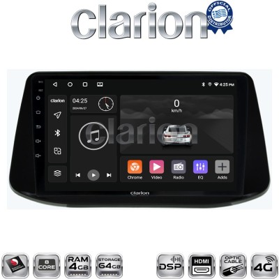 CLARION GL74960 Οθόνη OEM Multimedia Αυτοκινήτου για Hyundai i30 2018 (CarPlay/AndroidAuto/BT/GPS/WIFI/GPRS)
