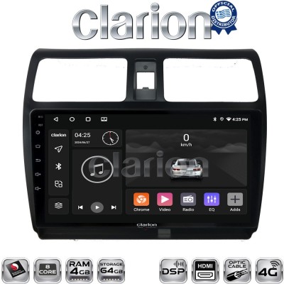 CLARION GL74978 Οθόνη OEM Multimedia Αυτοκινήτου για SUZUKI SWIFT 2005 2010 (CarPlay/AndroidAuto/BT/GPS/WIFI/GPRS)