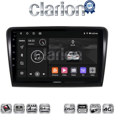CLARION GL74982 Οθόνη OEM Multimedia Αυτοκινήτου για SK SUPERB 20082015 (CarPlay/AndroidAuto/BT/GPS/WIFI/GPRS)