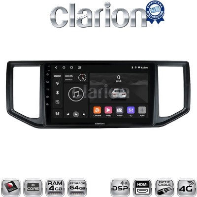 CLARION GL74997 Οθόνη OEM Multimedia Αυτοκινήτου για VW CRAFTER 2017 2021MAN TGE 2017 (CarPlay/AndroidAuto/BT/GPS/WIFI/GPRS)