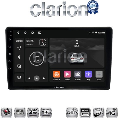 CLARION GL74458 Οθόνη OEM Multimedia Αυτοκινήτου για Nissan Micra 2014 2016 (CarPlay/AndroidAuto/BT/GPS/WIFI/GPRS)