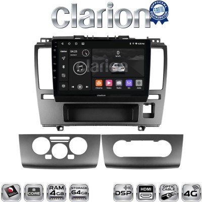 CLARION GL74695 Οθόνη OEM Multimedia Αυτοκινήτου για Nissan Tiida 2004 2012 (CarPlay/AndroidAuto/BT/GPS/WIFI/GPRS)