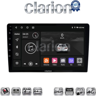 CLARION GL74208 Οθόνη OEM Multimedia Αυτοκινήτου για Toyota Auris 2013 2015 (CarPlay/AndroidAuto/BT/GPS/WIFI/GPRS)