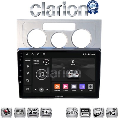 CLARION GL74512 Οθόνη OEM Multimedia Αυτοκινήτου για VW Touran 2003 2010 (CarPlay/AndroidAuto/BT/GPS/WIFI/GPRS)