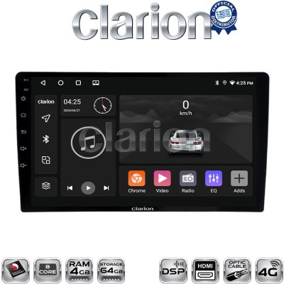 CLARION GL74365 Οθόνη OEM Multimedia Αυτοκινήτου για Ford Transit Custom 2013 2019 (CarPlay/AndroidAuto/BT/GPS/WIFI/GPRS)