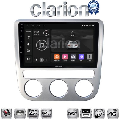 CLARION GL74488 Οθόνη OEM Multimedia Αυτοκινήτου για VW Scirocco & Eos 2008 2013 (CarPlay/AndroidAuto/BT/GPS/WIFI/GPRS)