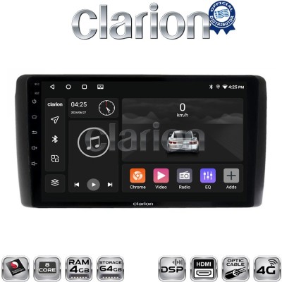 CLARION GL74070 Οθόνη OEM Multimedia Αυτοκινήτου για Nissan Leaf 2009 2017 (CarPlay/AndroidAuto/BT/GPS/WIFI/GPRS)