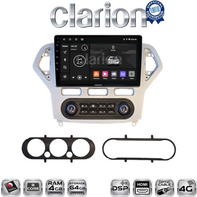 CLARION GL74367S Οθόνη OEM Multimedia Αυτοκινήτου για Ford Mondeo 2007 2010 (CarPlay/AndroidAuto/BT/GPS/WIFI/GPRS)