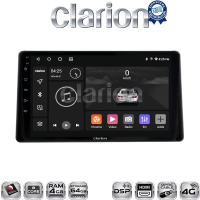CLARION GL74580 Οθόνη OEM Multimedia Αυτοκινήτου για Toyota Raize 2020 (CarPlay/AndroidAuto/BT/GPS/WIFI/GPRS)