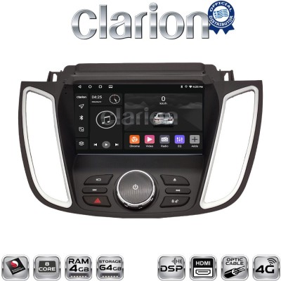 CLARION GL74362D Οθόνη OEM Multimedia Αυτοκινήτου για FORD KUGA 2013 2019C-MAX 2011 2019 με NAVI (CarPlay/AndroidAuto/BT/GPS/W