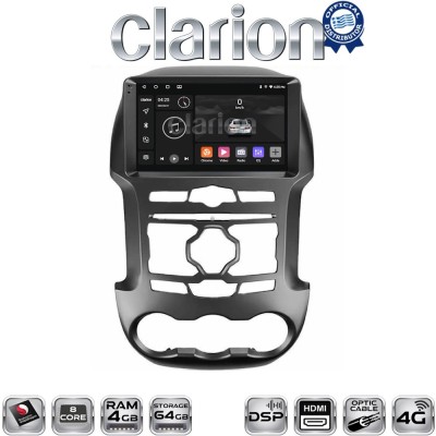 CLARION GL74345 Οθόνη OEM Multimedia Αυτοκινήτου για Ford Ranger 2011 2015 (CarPlay/AndroidAuto/BT/GPS/WIFI/GPRS)