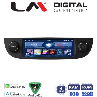 LM Digital - LM V4315BH GPS Οθόνη OEM Multimedia Αυτοκινήτου για Fiat 500 2007 2016 (CarPlay/AndroidAuto/BT/GPS/WIFI/GPRS)