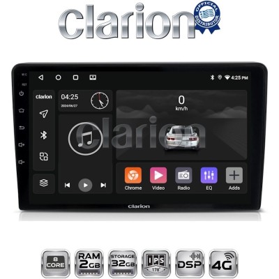 CLARION GL71256 Οθόνη OEM Multimedia Αυτοκινήτου για Mazda 2 2002 2007 (CarPlay/AndroidAuto/BT/GPS/WIFI/GPRS)