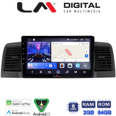 LM Digital - LM ZW8010B GPS Οθόνη OEM Multimedia Αυτοκινήτου για Toyota Corolla 2000-2007 (CarPlay/AndroidAuto/BT/GPS/WIFI)