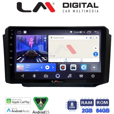 LM Digital - LM ZW8013 GPS Οθόνη OEM Multimedia Αυτοκινήτου για Ssangyong Rexton 20022006 (CarPlay/AndroidAuto/BT/GPS/WIFI)