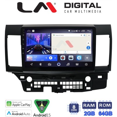 LM Digital - LM ZW8037 GPS Οθόνη OEM Multimedia Αυτοκινήτου για MITSUBISHI LANCER 2008 (CarPlay/AndroidAuto/BT/GPS/WIFI)