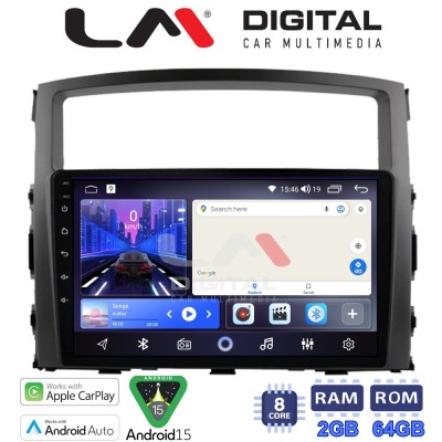 LM Digital - LM ZW8038 GPS Οθόνη OEM Multimedia Αυτοκινήτου για MITSUBISHI PAJERO 20062014 (CarPlay/AndroidAuto/BT/GPS/WIFI)
