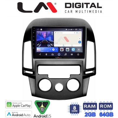 LM Digital - LM ZW8043AC GPS Οθόνη OEM Multimedia Αυτοκινήτου για HYUNDAI i30 2007-2012 (CarPlay/AndroidAuto/BT/GPS/WIFI)