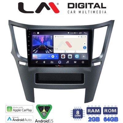 LM Digital - LM ZW8061 GPS Οθόνη OEM Multimedia Αυτοκινήτου για Subaru Legacy-Outback 20092013 (CarPlay/AndroidAuto/BT/GPS/WIFI)