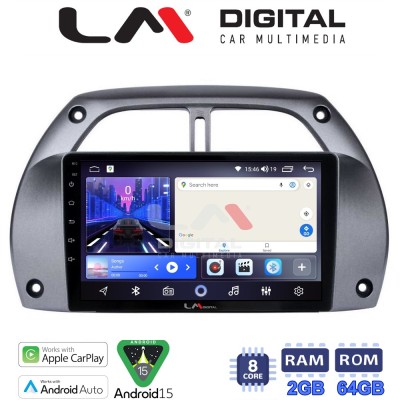 LM Digital - LM ZW8071 GPS Οθόνη OEM Multimedia Αυτοκινήτου για Toyota Rav 4 2001 2006 (CarPlay/AndroidAuto/BT/GPS/WIFI)
