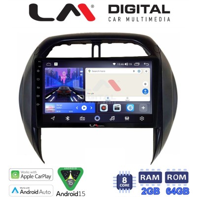 LM Digital - LM ZW8071CL GPS Οθόνη OEM Multimedia Αυτοκινήτου για Toyota Rav4 2000 2006 (CarPlay/AndroidAuto/BT/GPS/WIFI)