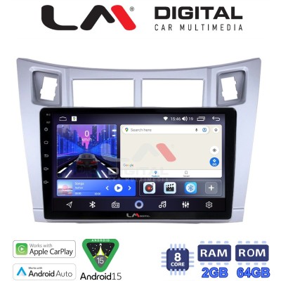 LM Digital - LM ZW8084S GPS Οθόνη OEM Multimedia Αυτοκινήτου για Τoyota Yaris 2006 2011 (CarPlay/AndroidAuto/BT/GPS/WIFI)