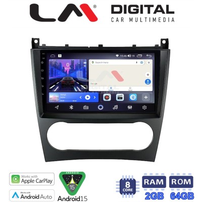 LM Digital - LM ZW8093 GPS Οθόνη OEM Multimedia Αυτοκινήτου για MERCEDES C class (W203) – CLC 20042008 (CarPlay/AndroidAuto/BT/G