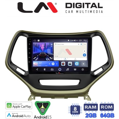 LM Digital - LM ZW8119 GPS Οθόνη OEM Multimedia Αυτοκινήτου για JEEP CHEROKEE 2014 (CarPlay/AndroidAuto/BT/GPS/WIFI)
