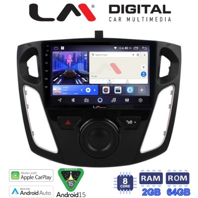 LM Digital - LM ZW8150 GPS Οθόνη OEM Multimedia Αυτοκινήτου για FORD FOCUS 20152018 (CarPlay/AndroidAuto/BT/GPS/WIFI)