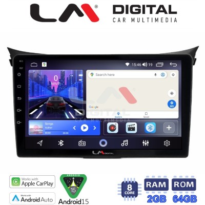 LM Digital - LM ZW8156 GPS Οθόνη OEM Multimedia Αυτοκινήτου για Hyundai i30 2012 2017 (CarPlay/AndroidAuto/BT/GPS/WIFI)