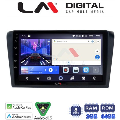 LM Digital - LM ZW8161 GPS Οθόνη OEM Multimedia Αυτοκινήτου για MAZDA 3 2003 2008 (CarPlay/AndroidAuto/BT/GPS/WIFI)