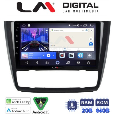 LM Digital - LM ZW8170B GPS Οθόνη OEM Multimedia Αυτοκινήτου για BMW σειρά 1 (E81 - E82 - E87 -E88) (CarPlay/AndroidAuto/BT/GPS/