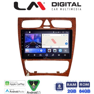LM Digital - LM ZW8171W GPS Οθόνη OEM Multimedia Αυτοκινήτου για Mercedes C Class 1999 2004 (Προ Facelift) (CarPlay/AndroidAuto