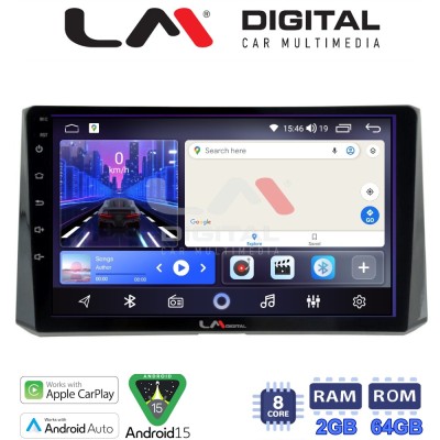 LM Digital - LM ZW8204 GPS Οθόνη OEM Multimedia Αυτοκινήτου για Toyota Corolla 2019 (CarPlay/AndroidAuto/BT/GPS/WIFI)