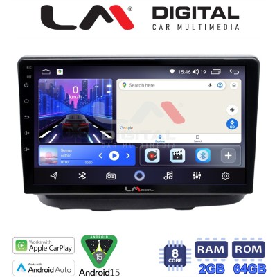 LM Digital - LM ZW8210 GPS Οθόνη OEM Multimedia Αυτοκινήτου για Fiat Doblo 2002 2007 (CarPlay/AndroidAuto/BT/GPS/WIFI)