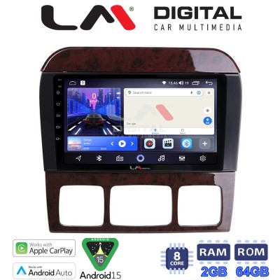 LM Digital - LM ZW8220C GPS Οθόνη OEM Multimedia Αυτοκινήτου για MERCEDES S W220 1998 2005 (CarPlay/AndroidAuto/BT/GPS/WIFI)