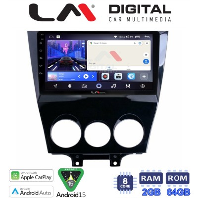 LM Digital - LM ZW8301 GPS Οθόνη OEM Multimedia Αυτοκινήτου για Mazda RX8 20012008 (CarPlay/AndroidAuto/BT/GPS/WIFI)