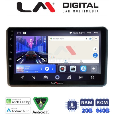 LM Digital - LM ZW8312 GPS Οθόνη OEM Multimedia Αυτοκινήτου για MITSUBISHI OUTLANDER 2001 2006 (CarPlay/AndroidAuto/BT/GPS/WIFI