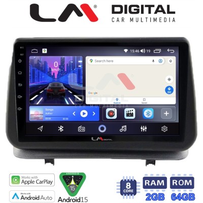 LM Digital - LM ZW8319 GPS Οθόνη OEM Multimedia Αυτοκινήτου για Renault Clio III 2005 2011 (CarPlay/AndroidAuto/BT/GPS/WIFI)