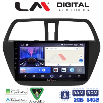LM Digital - LM ZW8337 GPS Οθόνη OEM Multimedia Αυτοκινήτου για SUZUKI SX4 SCROSS 2014 (CarPlay/AndroidAuto/BT/GPS/WIFI)